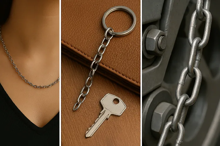 Wear a stainless steel cable chain necklace to highlight the durability and fashion sense of the necklace39c Wear a stainless steel cable chain necklace to highlight the durability and fashion sense of the necklace