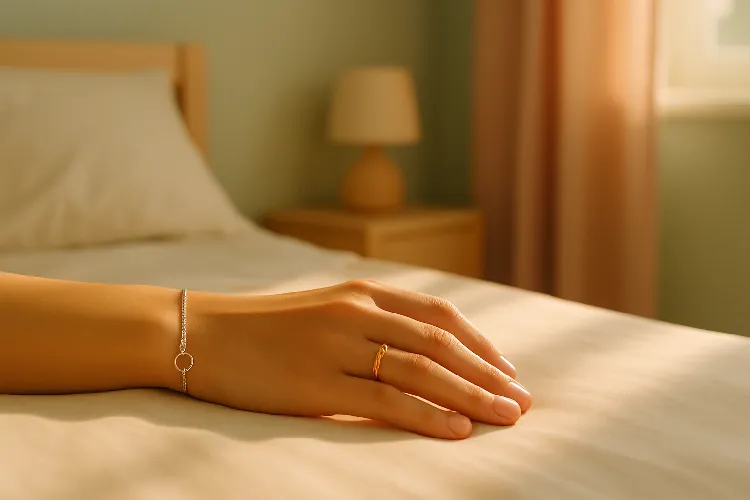 Women wear gold rings and bracelets on their arms