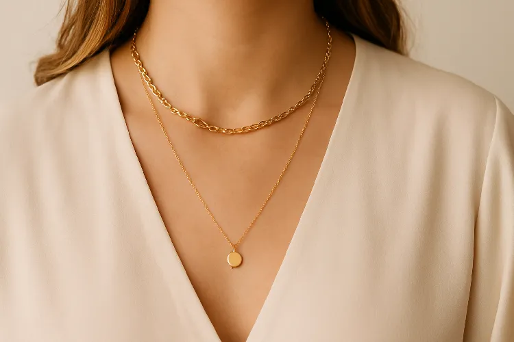 Measure the neck circumference and choose the appropriate necklace Measure the neck circumference and choose the appropriate necklace