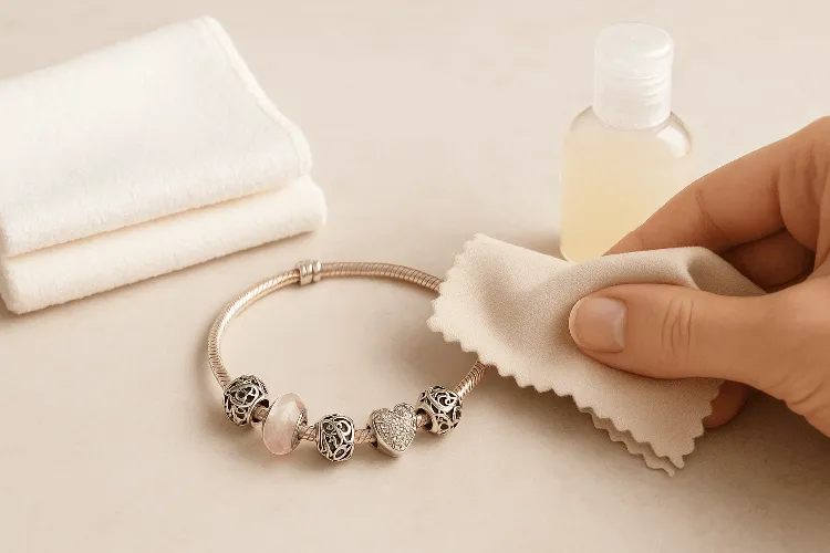 Cleaning and maintaining charms jewelry.