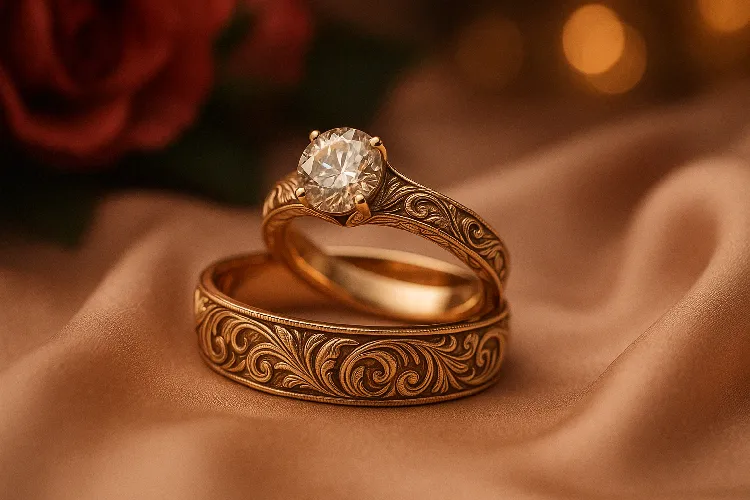 Custom engagement rings and wedding bands as symbols of love and commitment Custom engagement rings and wedding bands as symbols of love and commitment