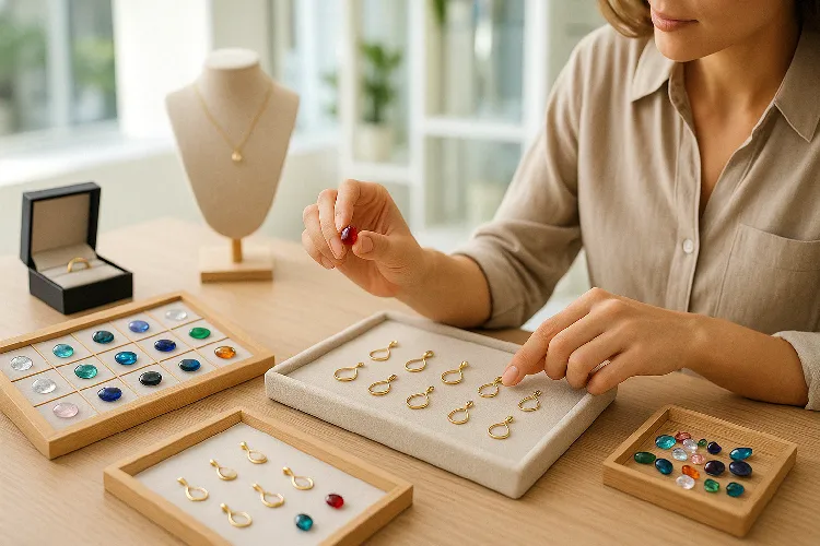 Consumers actively participating in the jewelry customization process Consumers actively participating in the jewelry customization process