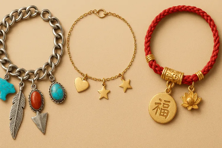 Global charm jewelry trends from different regions.
