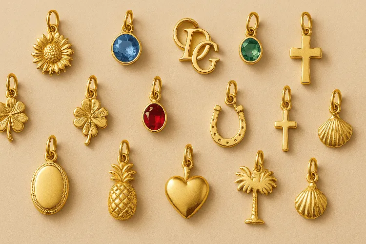 Diverse collection of DG Jewelry charms.