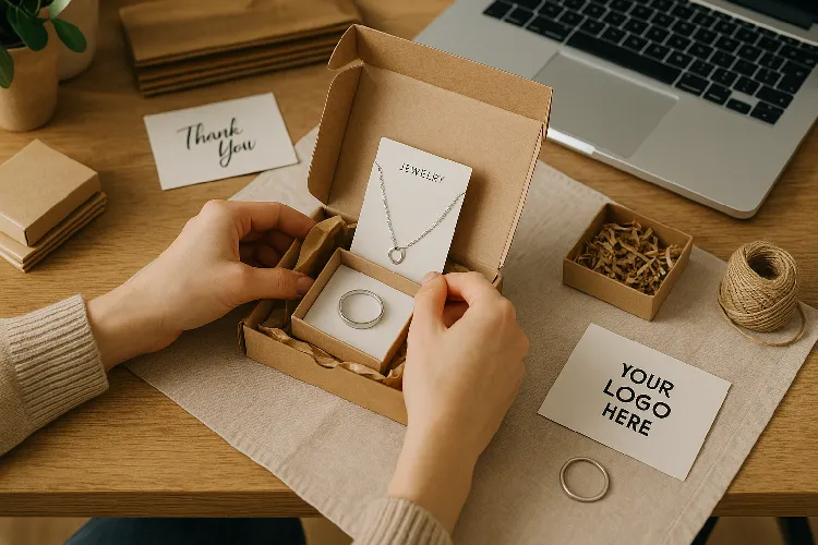 Small business packing stainless steel jewelry for shipping Small business packing stainless steel jewelry for shipping