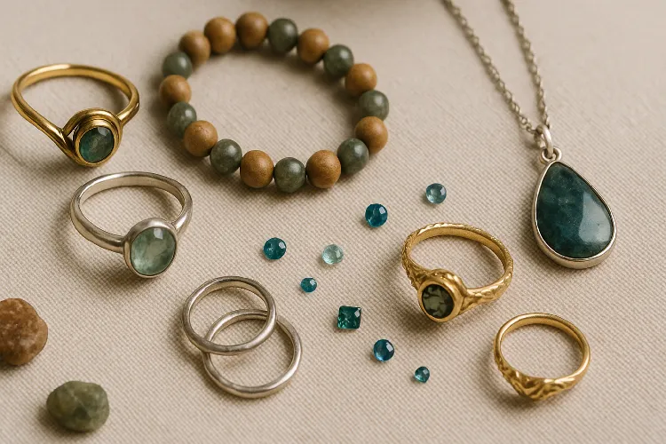 Inspect sustainable jewelry materials for eco-friendly options