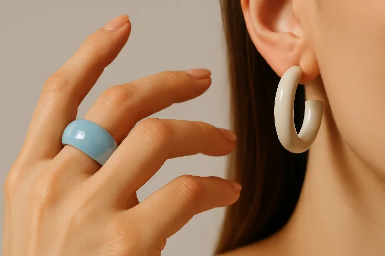 A comparison of the texture and visual effects between high-gloss and matte enamel jewelry A comparison of the texture and visual effects between high-gloss and matte enamel jewelry