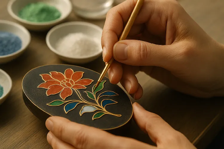 The production process of the jewelry filigree enamel technique The production process of the jewelry filigree enamel technique
