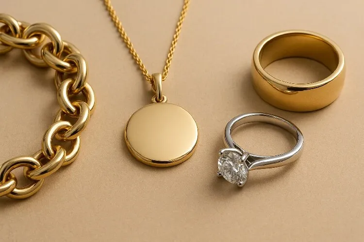 Luxury gold and platinum jewelry, perfect for personalized pieces Luxury gold and platinum jewelry, perfect for personalized pieces
