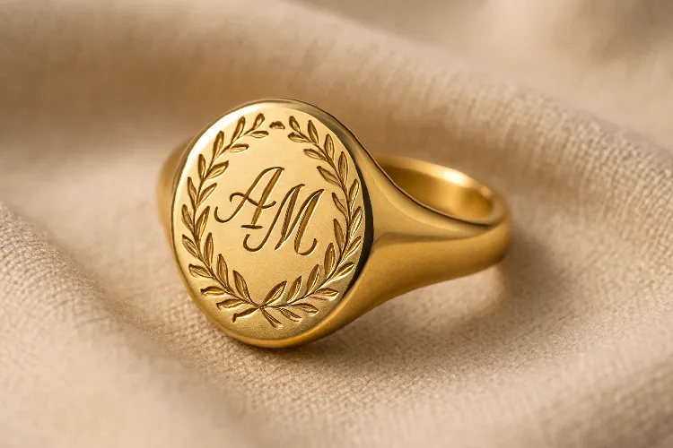 Custom ring with detailed engraving, emphasizing craftsmanship and personalization Custom ring with detailed engraving, emphasizing craftsmanship and personalization