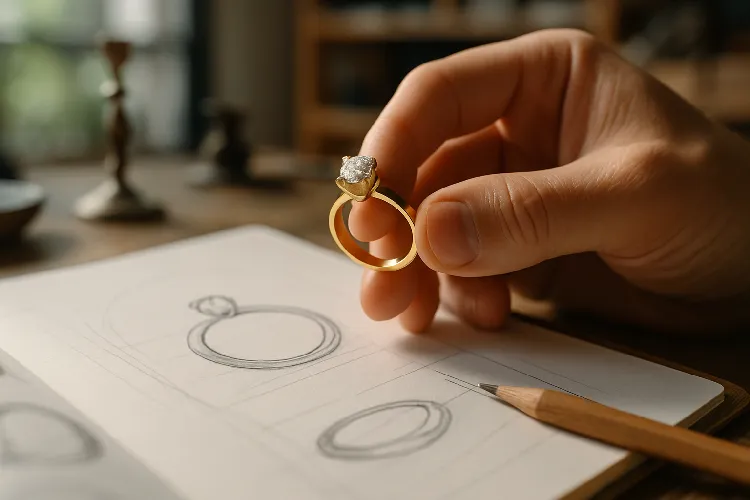 Designers are creating custom jewelry with different surface treatment effects Designers are creating custom jewelry with different surface treatment effects