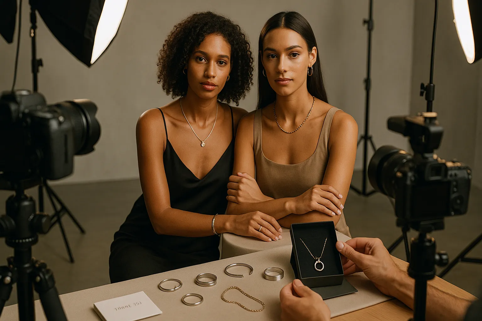 Professional photography and global model coordination for jewelry