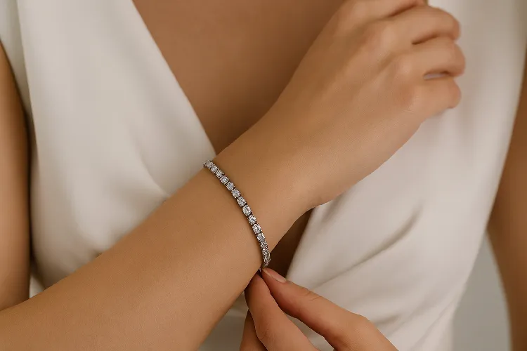 Elegant permanent jewelry for weddings or formal events
