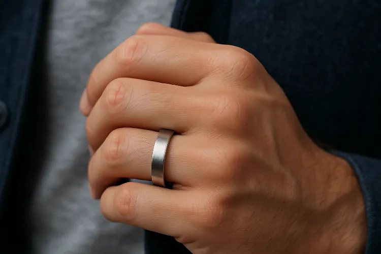 A simple, stylish stainless steel ring for daily wear.