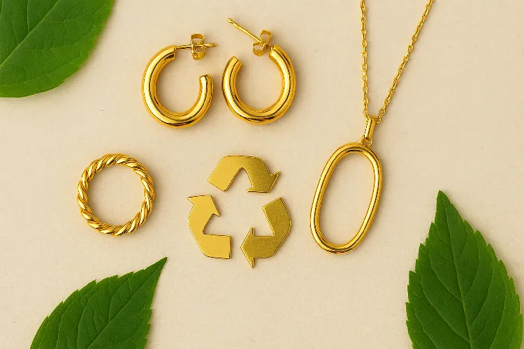 Sustainable and recyclable gold jewelry