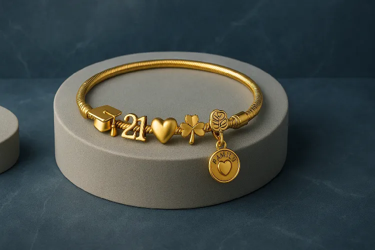 Personalized charm bracelet collection reflecting milestones
