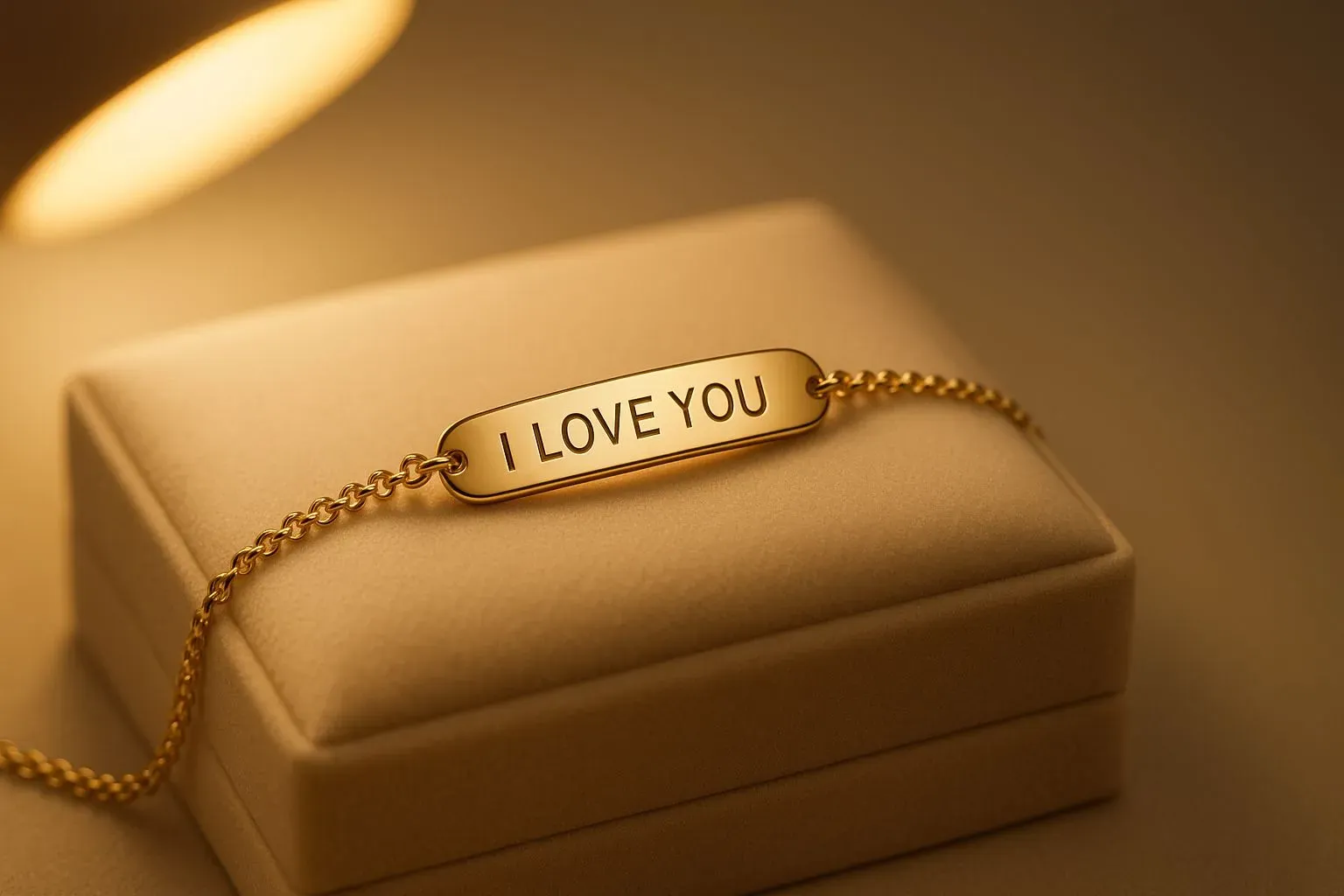 Customized display of engraved bracelets