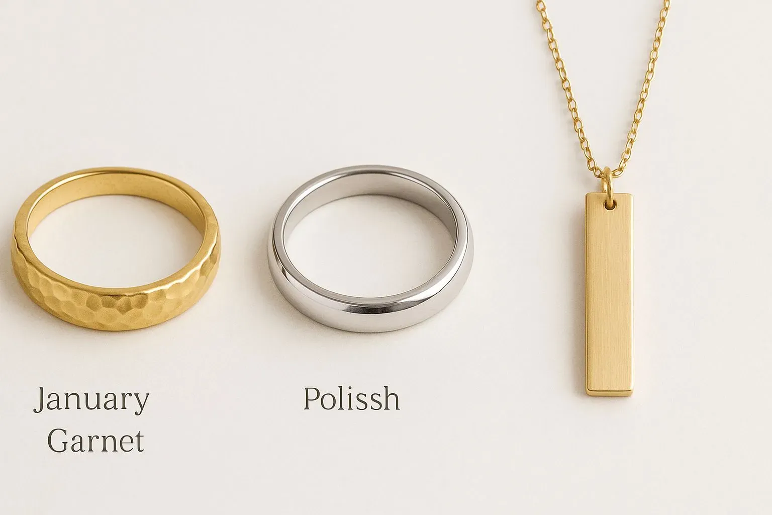 Display of jewelry surface treatment and texture selection