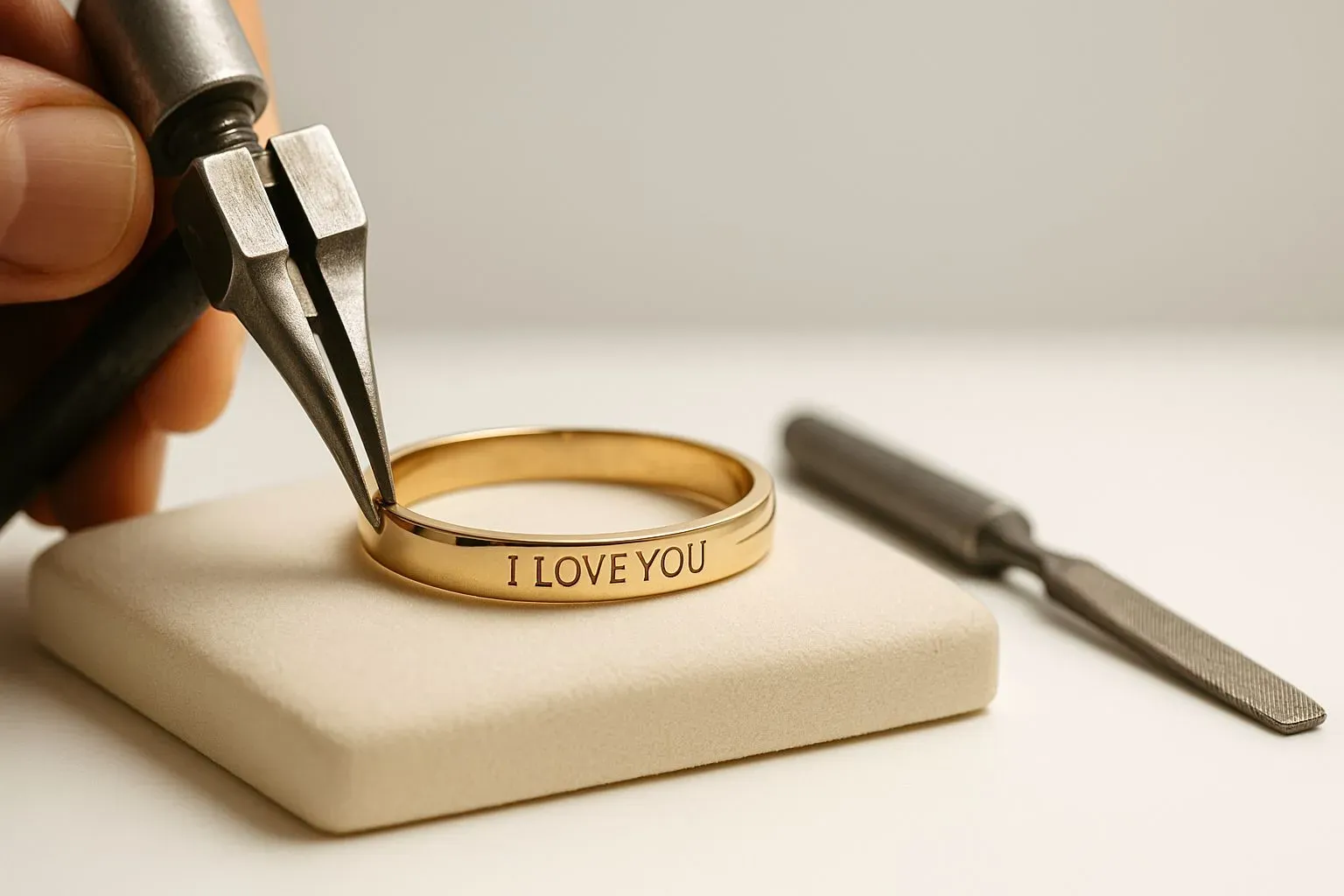 Ring customization and size adjustment display