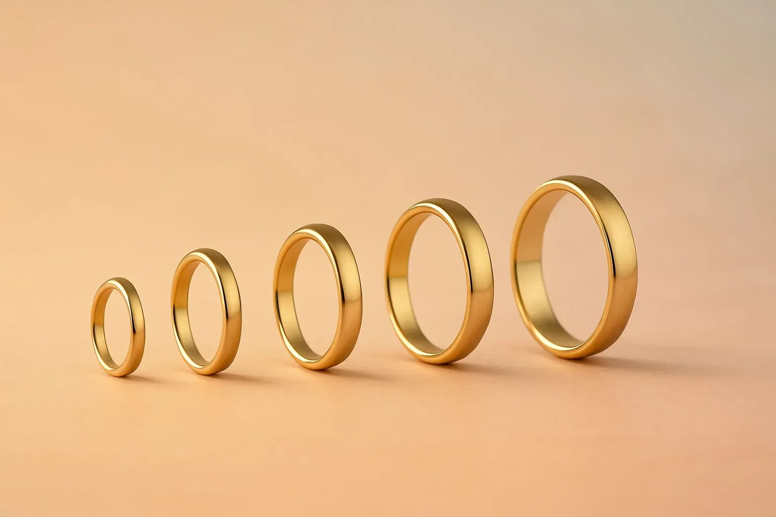 Ring size adjustment selection