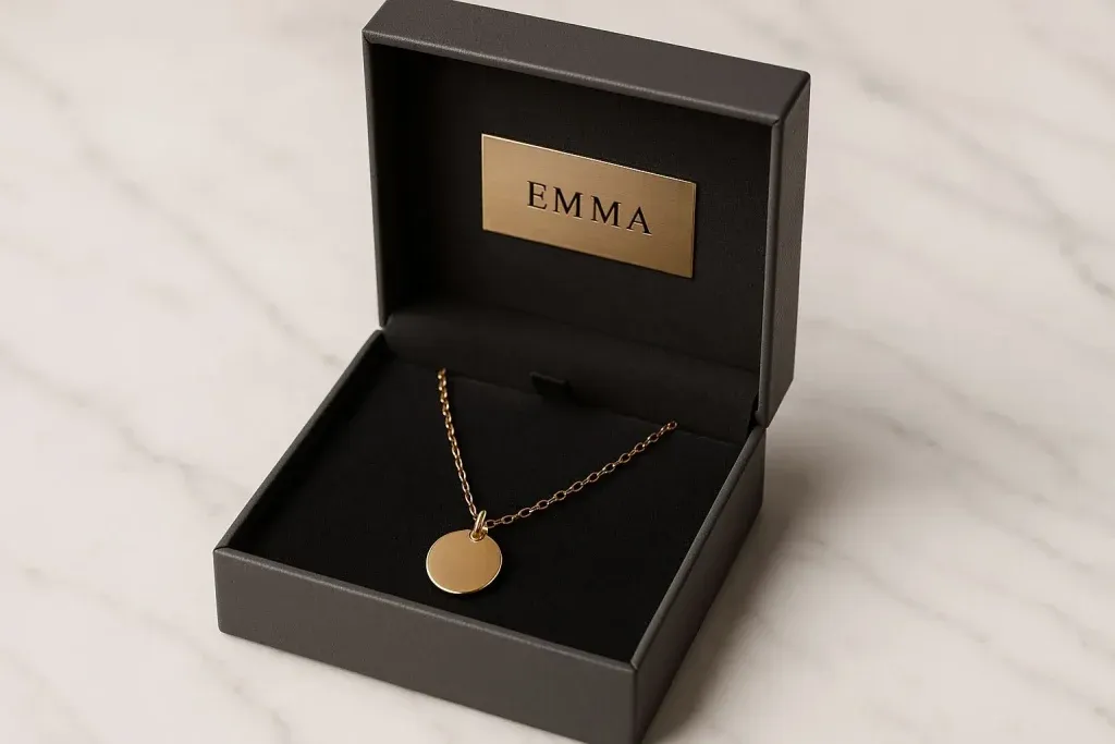 Sophisticated jewelry box with custom engraving for memorable gifts