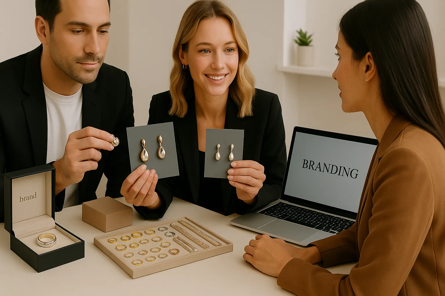 Jewelry consultation with design experts for brand development
