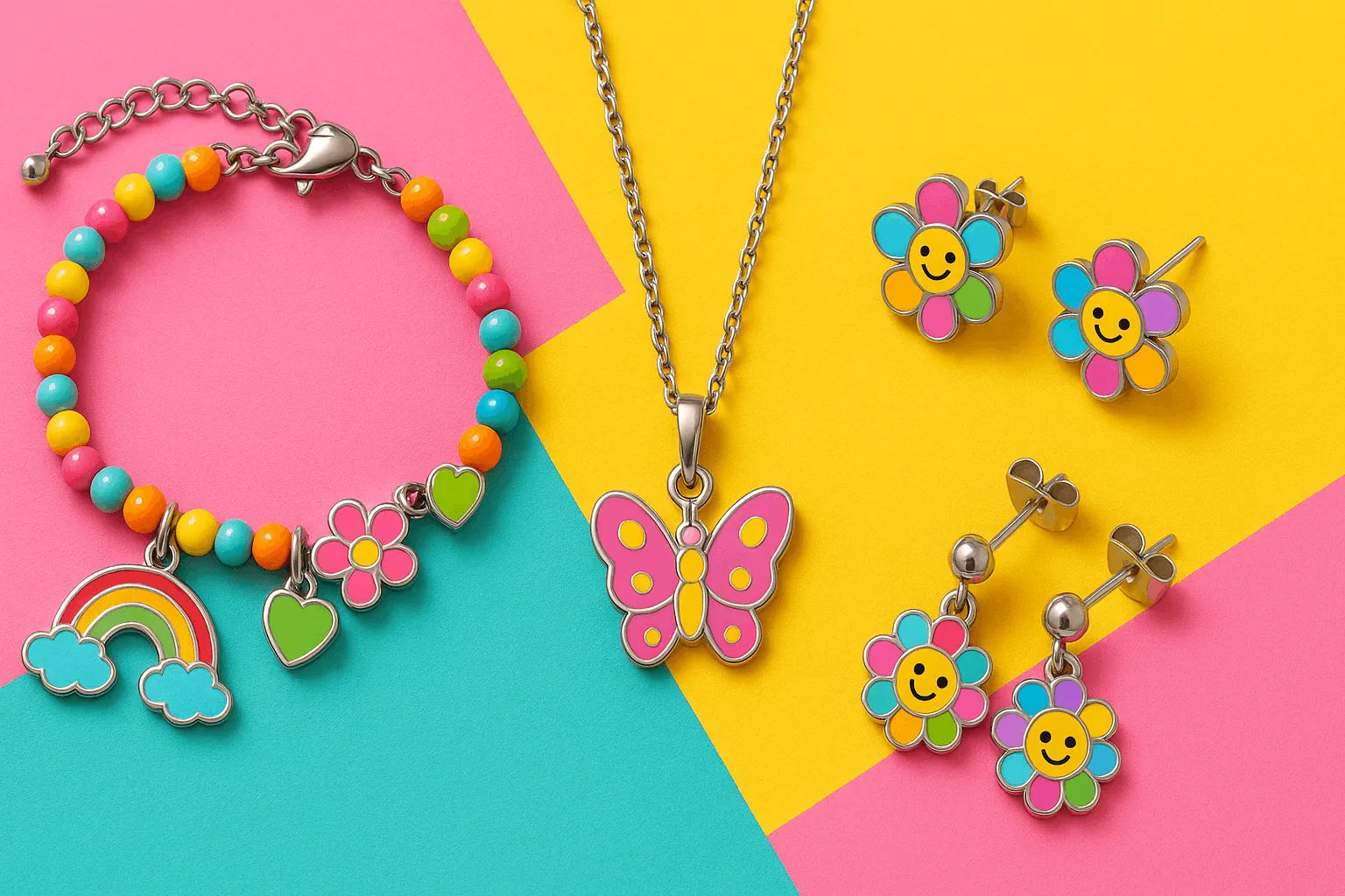 Kids jewelry with playful designs