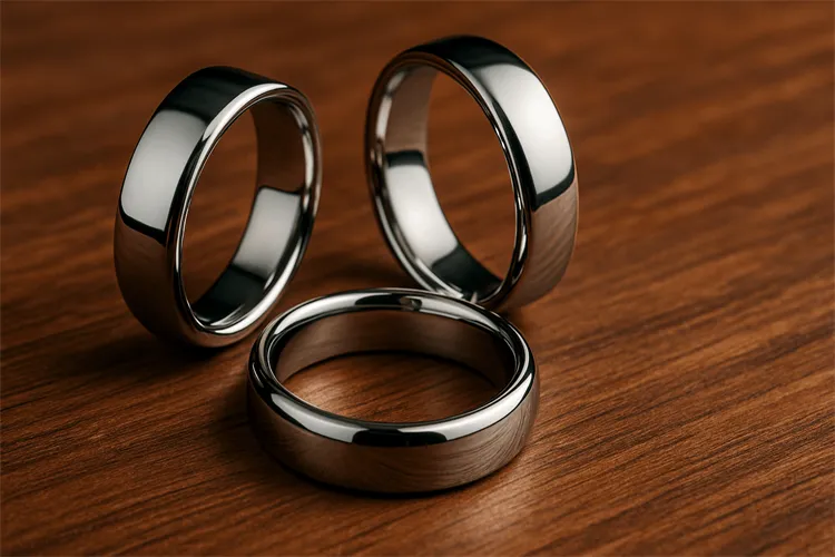 The durability and shine of stainless steel stacking rings
