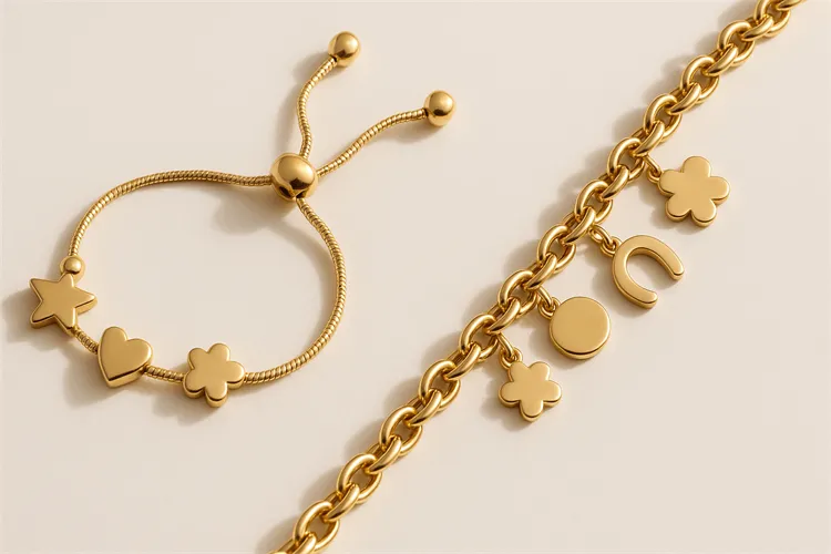 Choosing between thin and thick charm chains based on your style