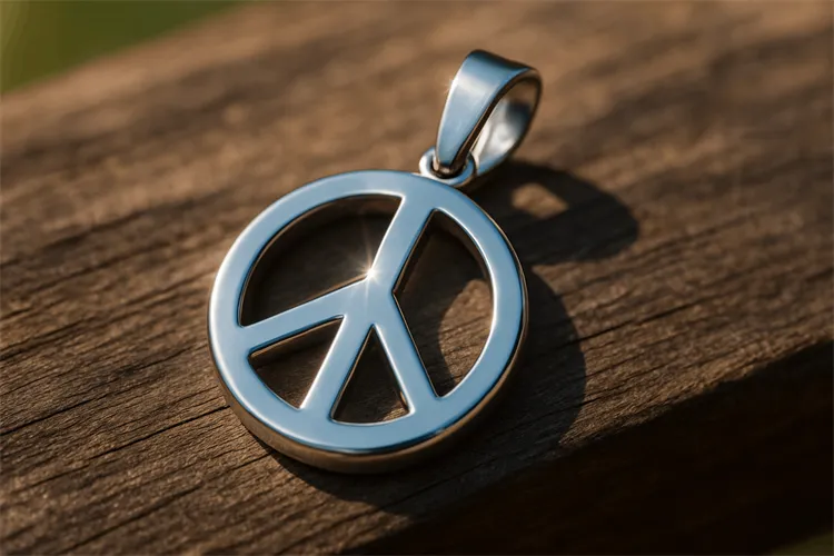 Stainless steel crystal pendant for spiritual growth