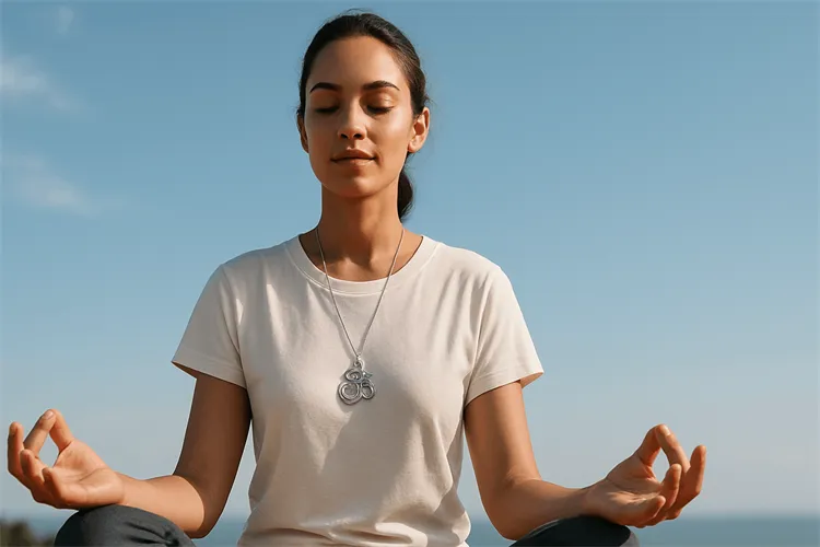 Wearing stainless steel spiritual jewelry for inner peace
