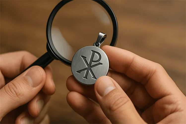 Inspecting stainless steel spiritual jewelry