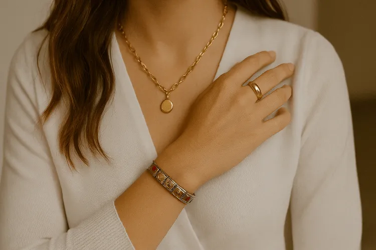 Pairing Italian charm bracelet with other jewelry pieces