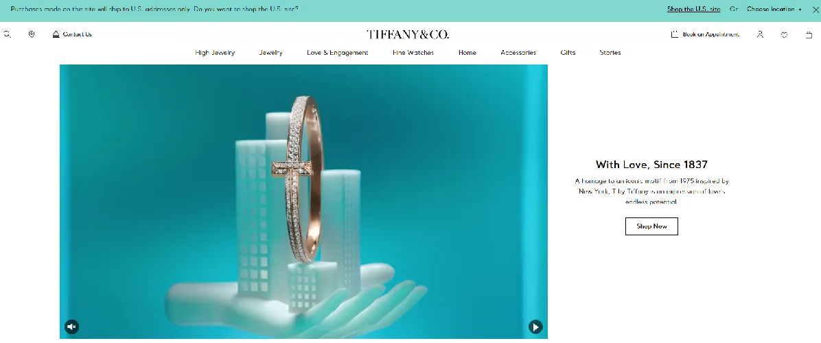 Tiffany & Co. Website