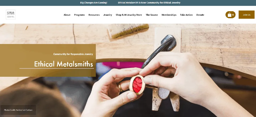 The Ethical Metalsmiths Website