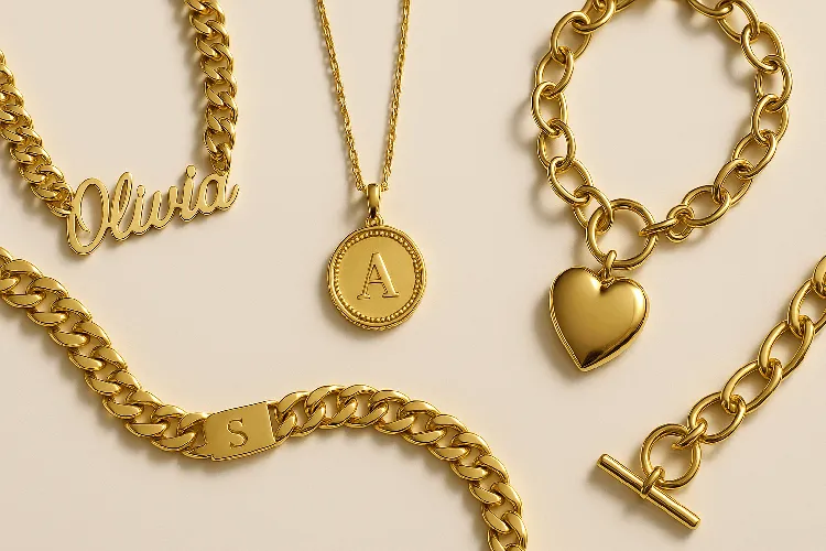 Custom-designed chains for jewelry.