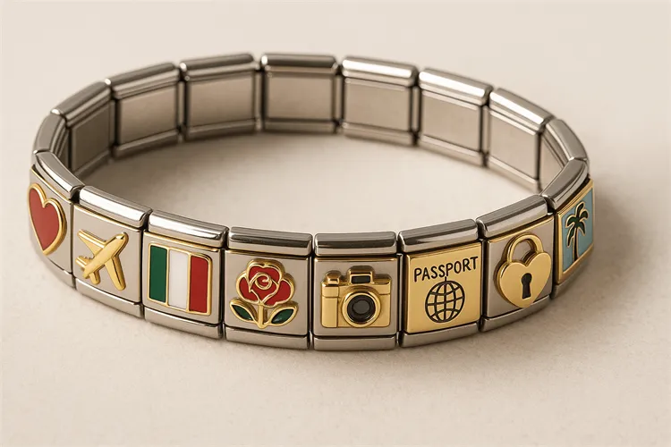 Popular Italian charm bracelet showcasing personal memories