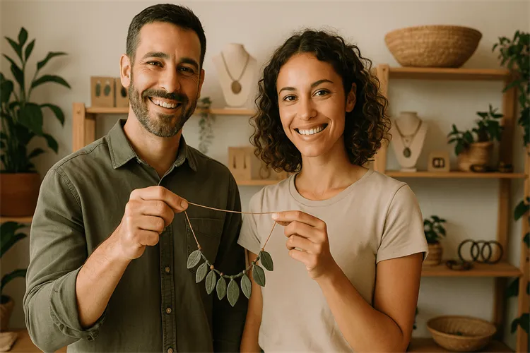Eco-friendly custom jewelry collection for businesses