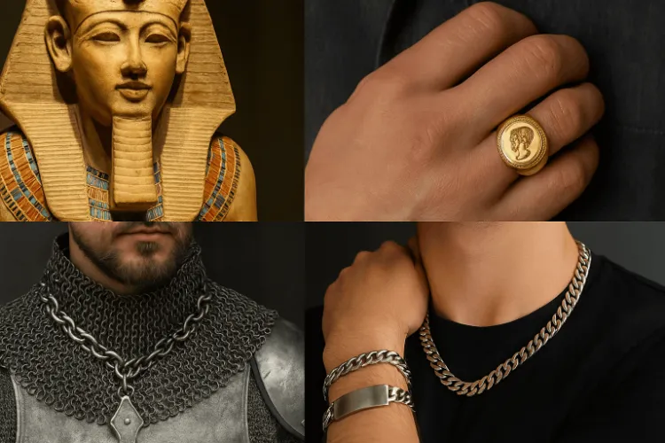 History of men’s jewelry from ancient Egypt to modern stainless steel accessories