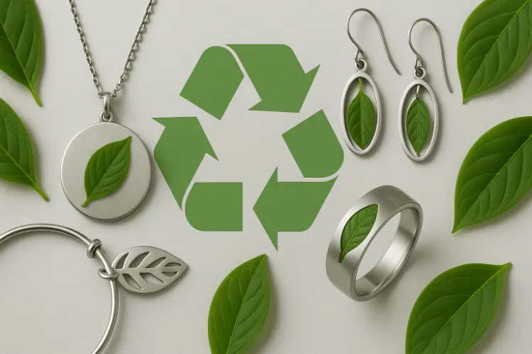 Sustainable and recyclable men’s stainless steel jewelry