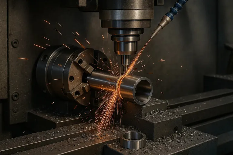 cnc cutting titanium tube for ring