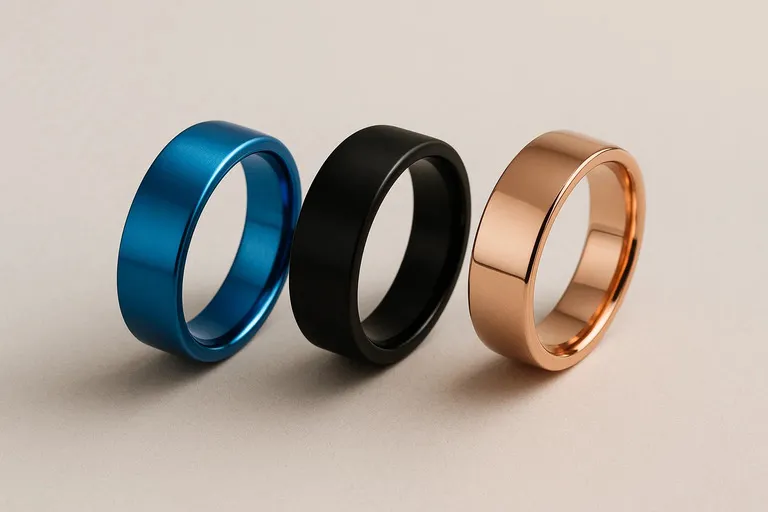 titanium anodized dlc pvd jewelry