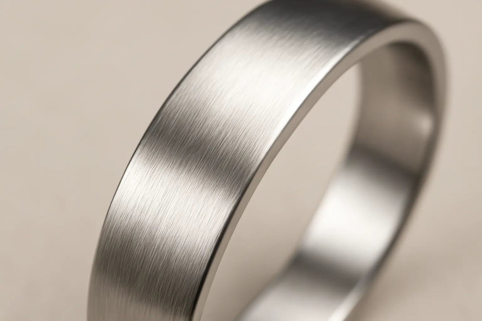macro photography of 316L stainless steel jewelry surface b