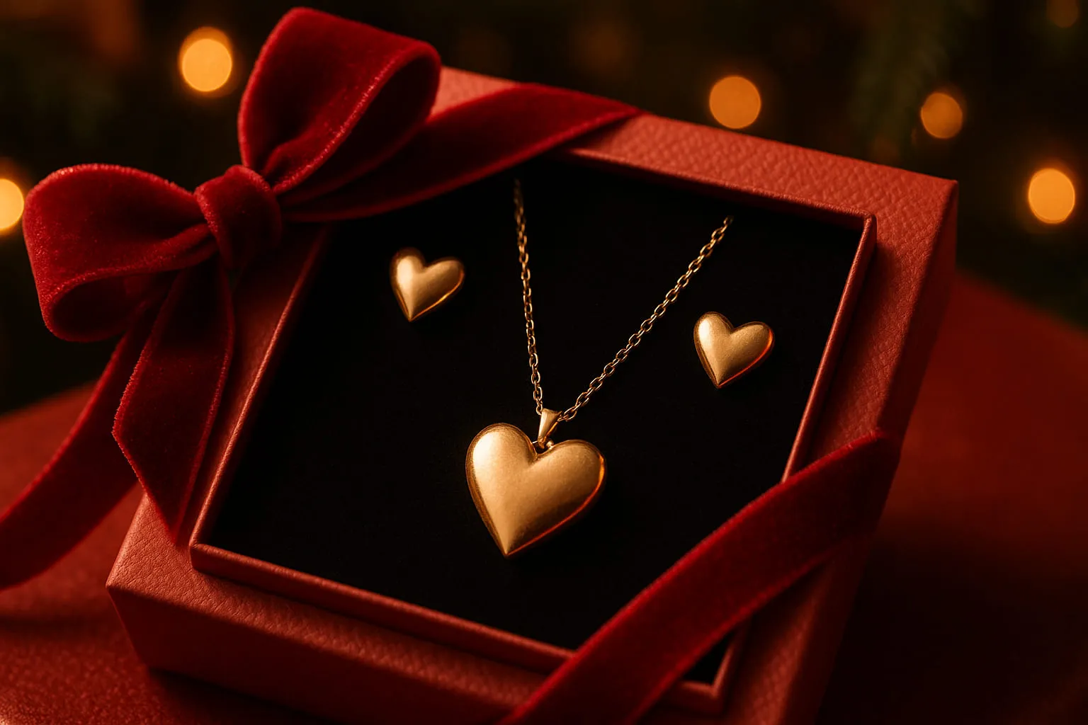 christmas heart jewelry gift