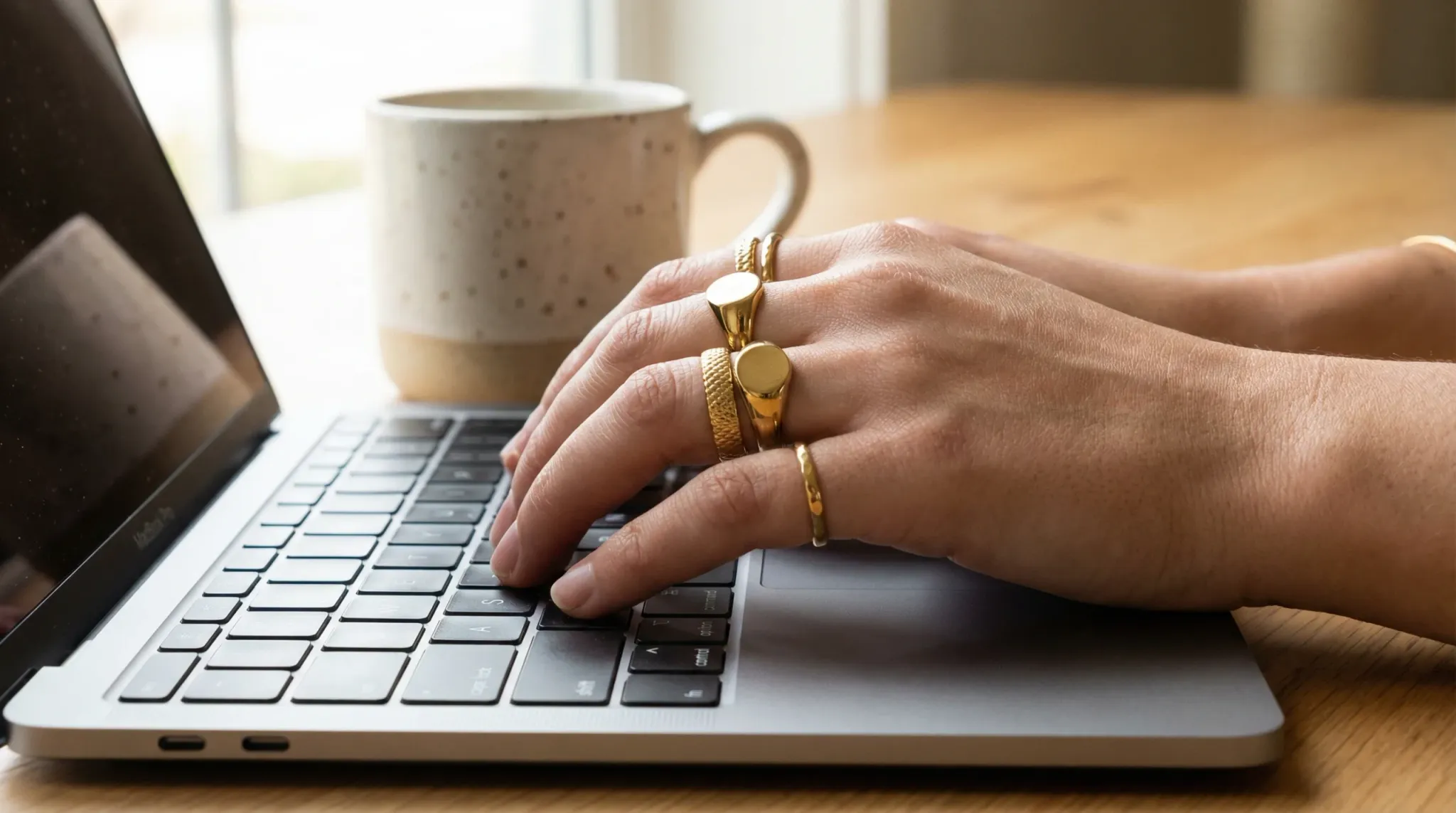 gold rings laptop workspace index 12752x1536