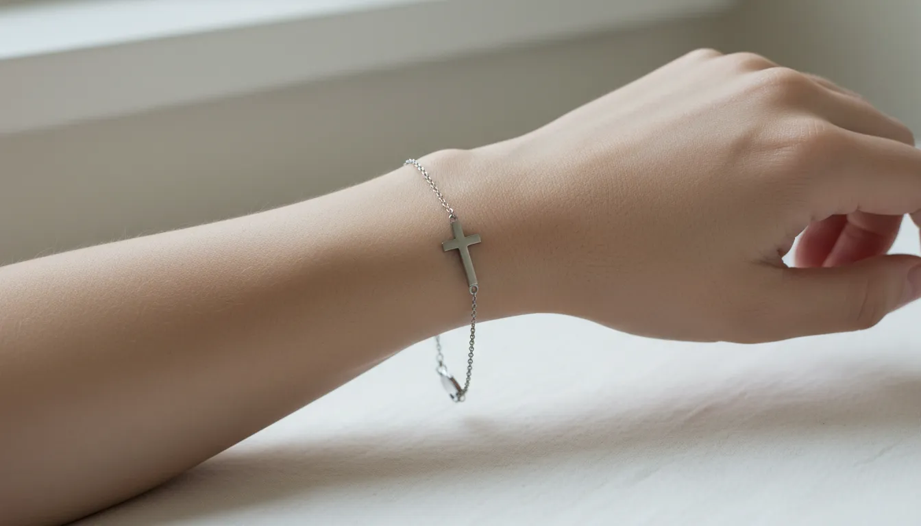 stainless steel cross bracelet jewelry index 01344x768