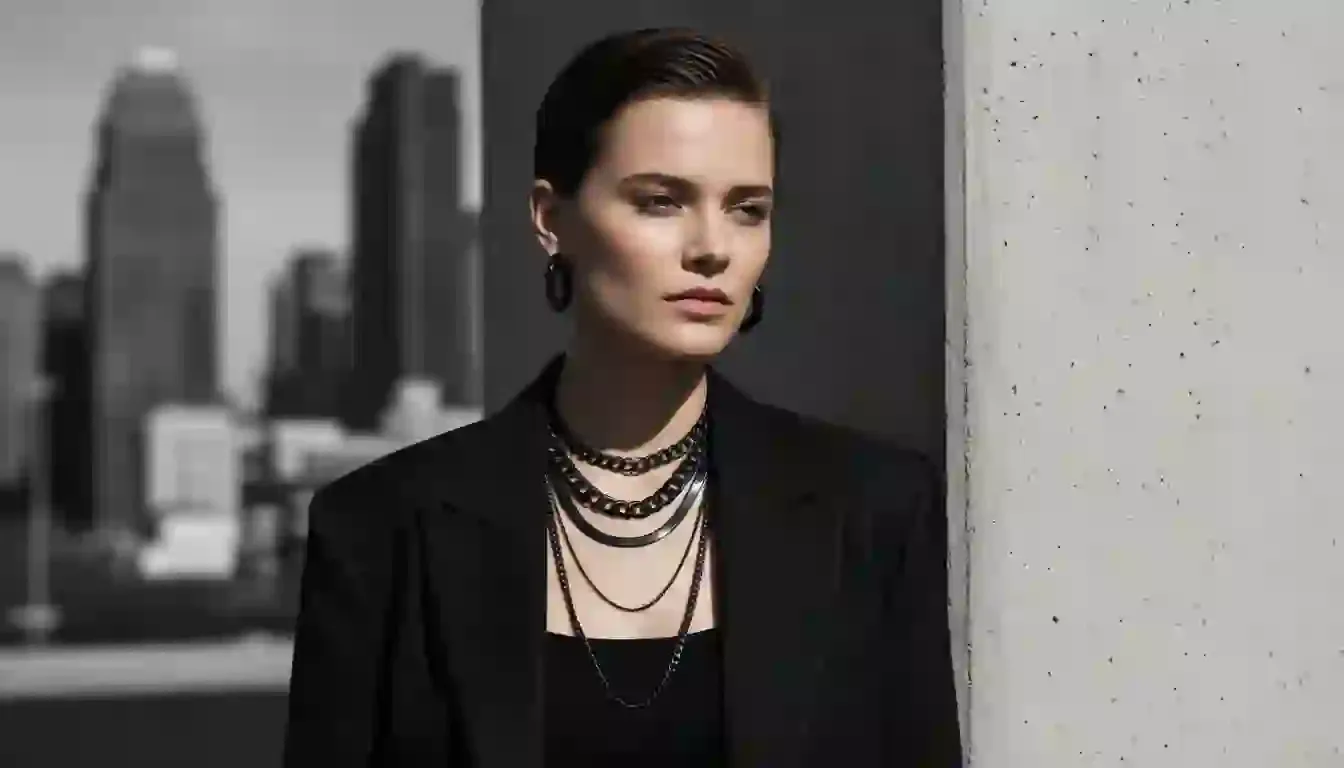 black pvd steel jewelry fashion model index 11344x768