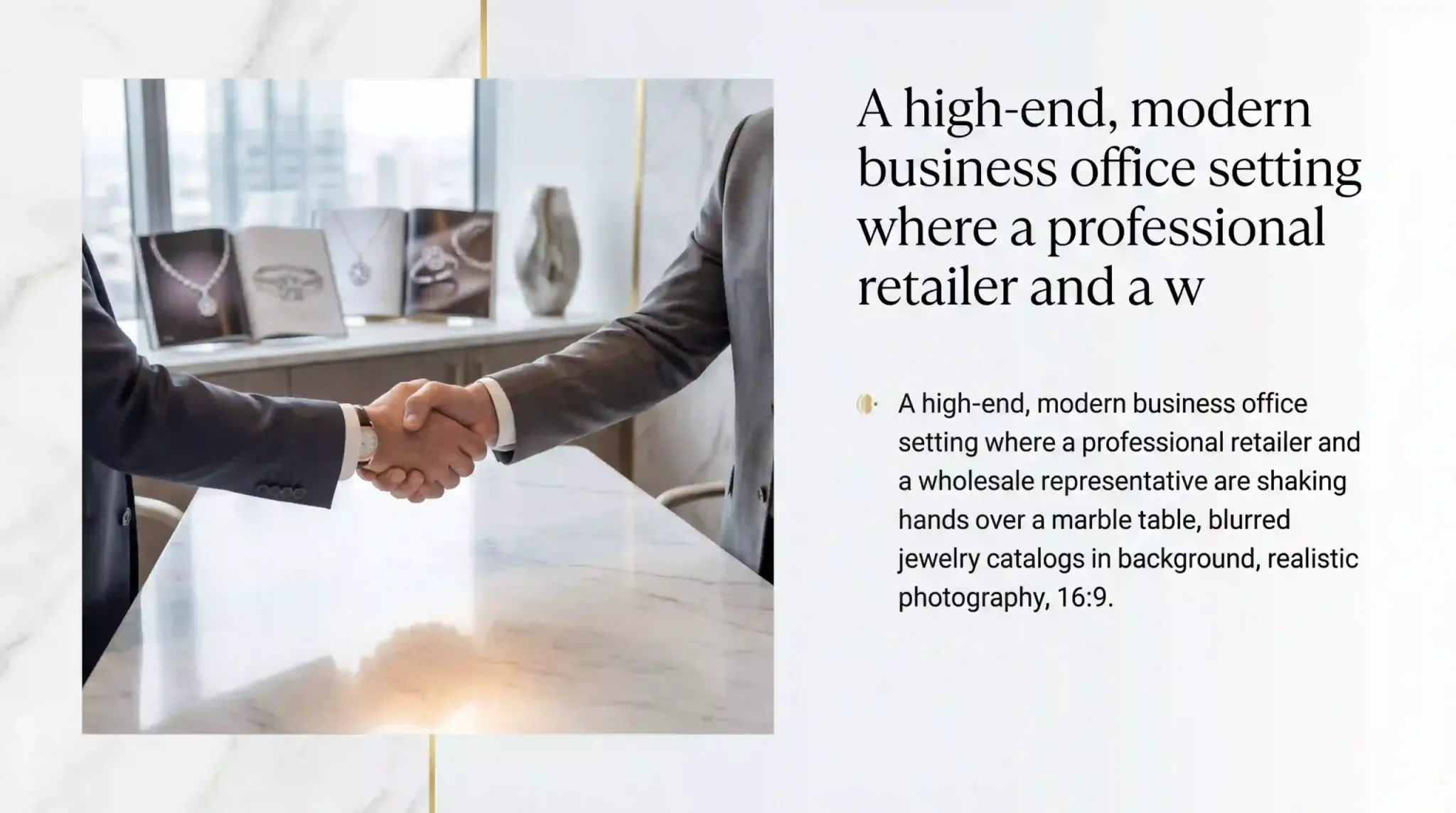 business handshake retail wholesale slide 24096x2286