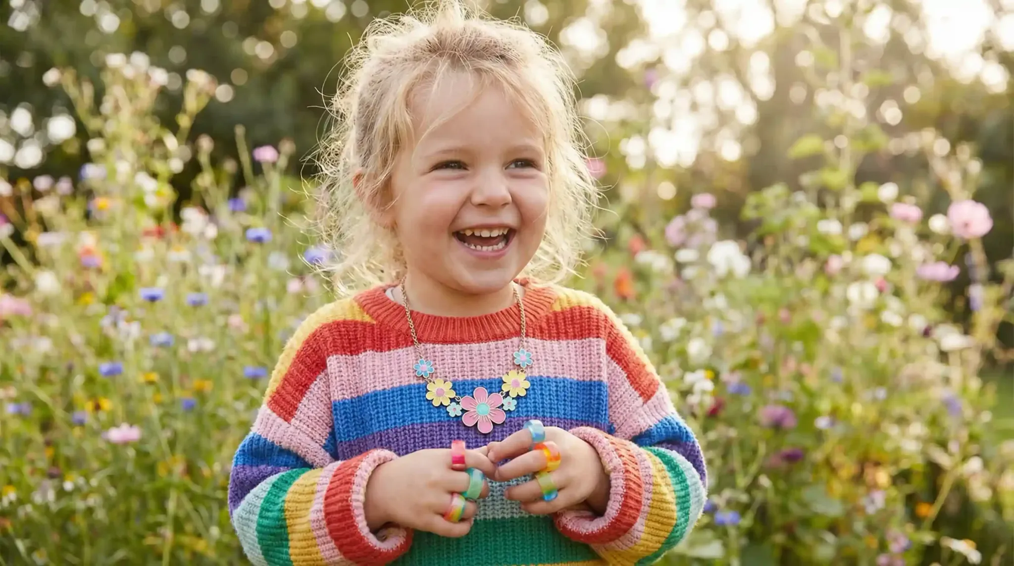 colorful kids jewelry lifestyle