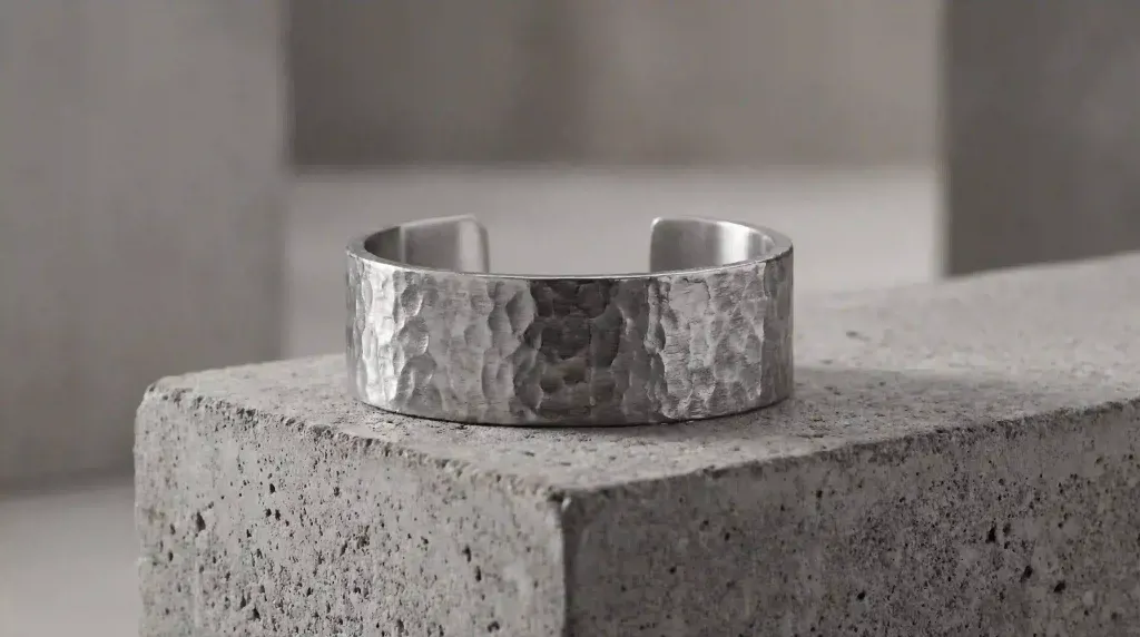 hammered steel cuff bracelet index 04096x2286